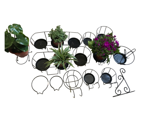 Art Iron Round Flower Box Holder: ALL 